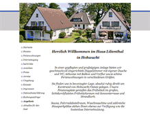 Tablet Screenshot of haus-lilienthal.de